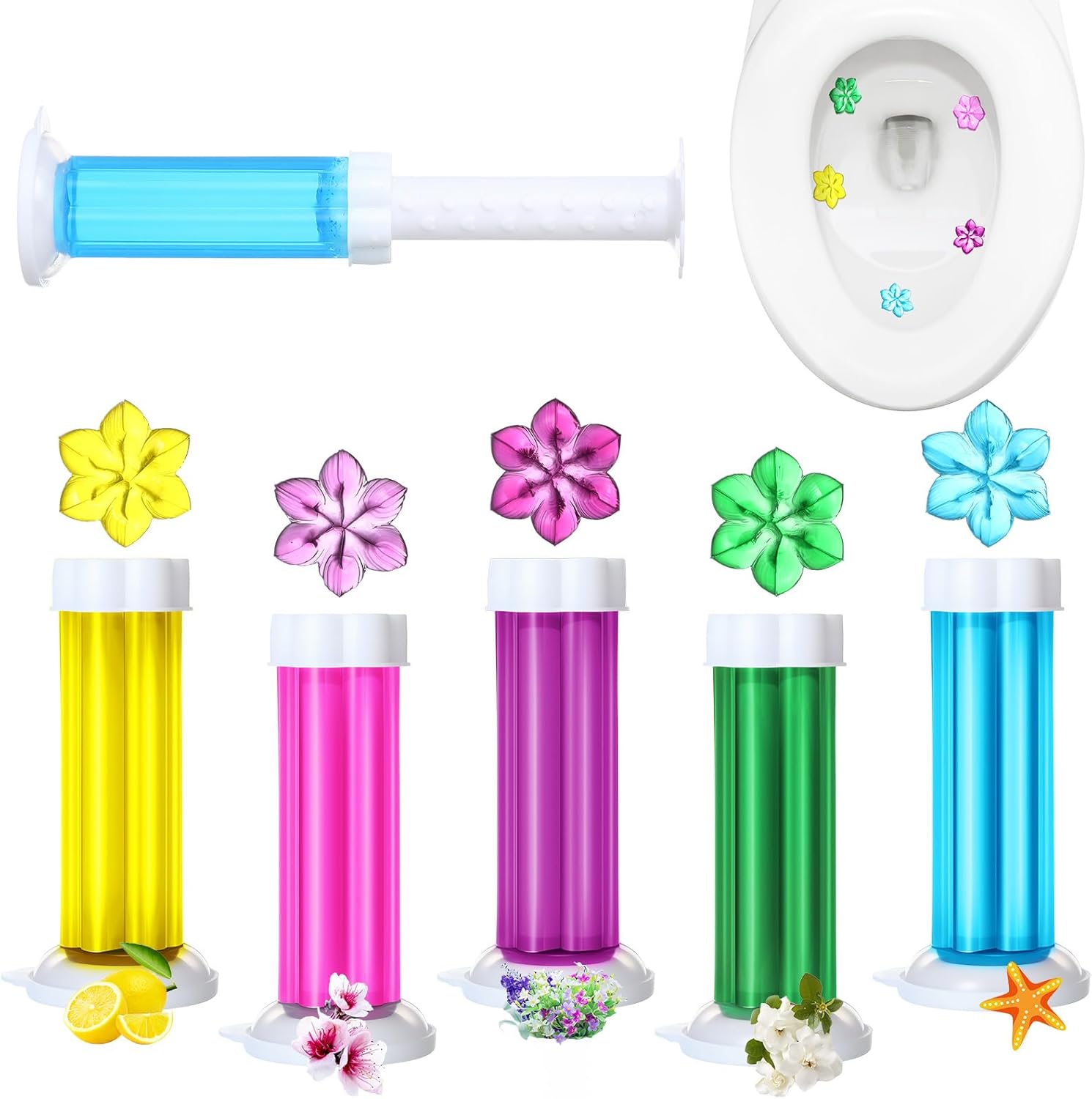 Gel Air Freshener - Toilettenreiniger-Gel-Stick-Tablette, Toilettenflüssigkeit, Duftgel, Reinigung, Desodorierung, langanhaltender