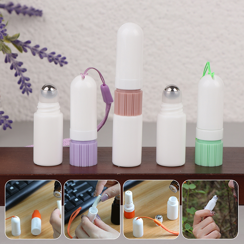 Home Fragrance Diffuser Sticks - 2-in-1 leere Naseninhalatorstäbe mit Umhängeband, Aromadiffusor
