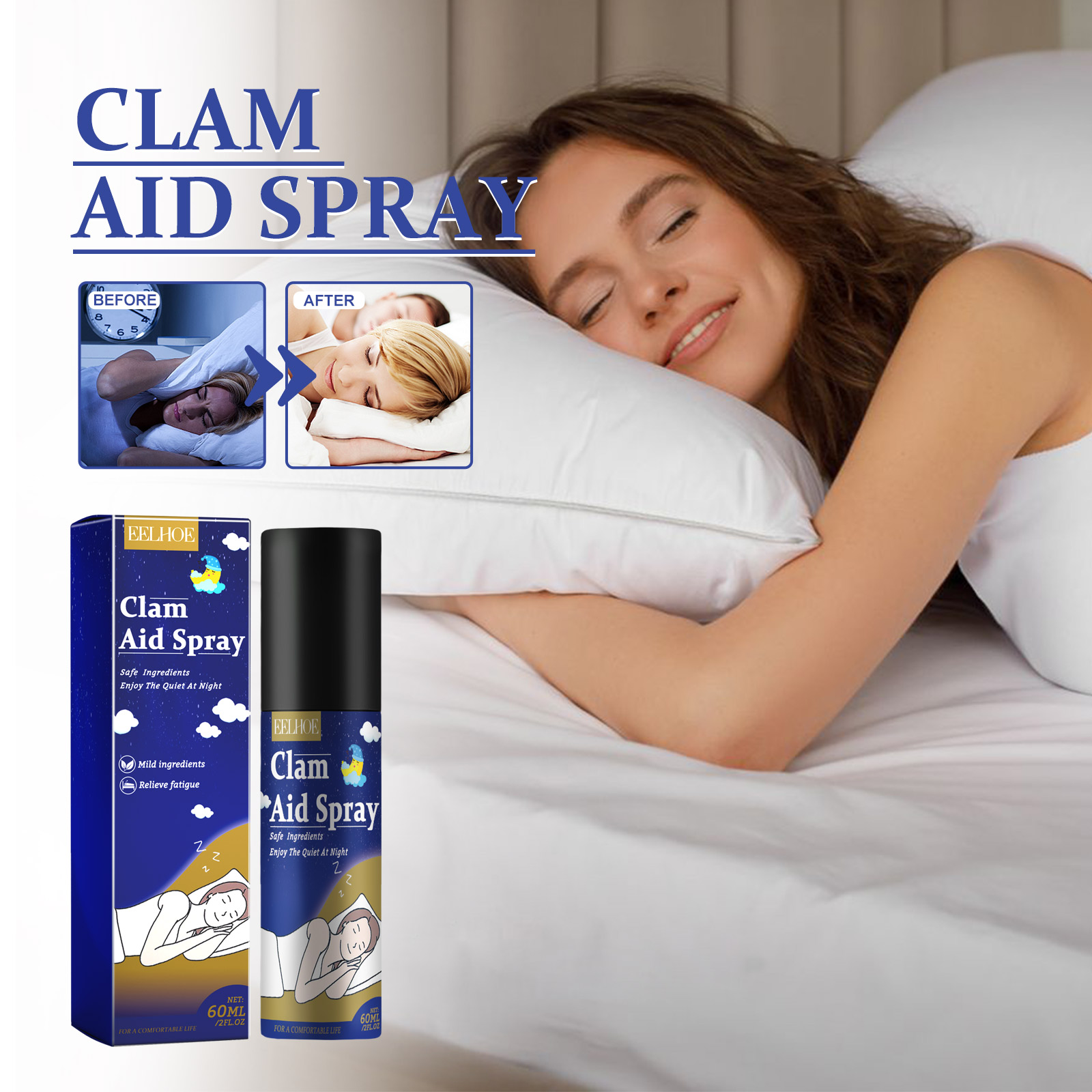 Lavender Pillow Spray - Lavendel Schlafkomfort-Spray - Sanftes und Erfrischendes