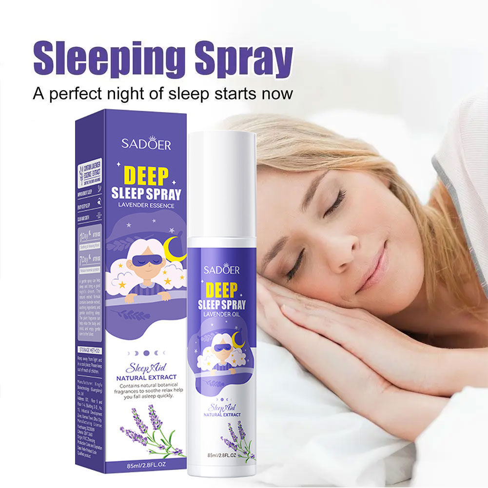 Lavender Pillow Spray - Lavendel-Schlafspray, 85 ml, Aromatherapie-Schlaf, Lavendelkissen, Nebelkissen
